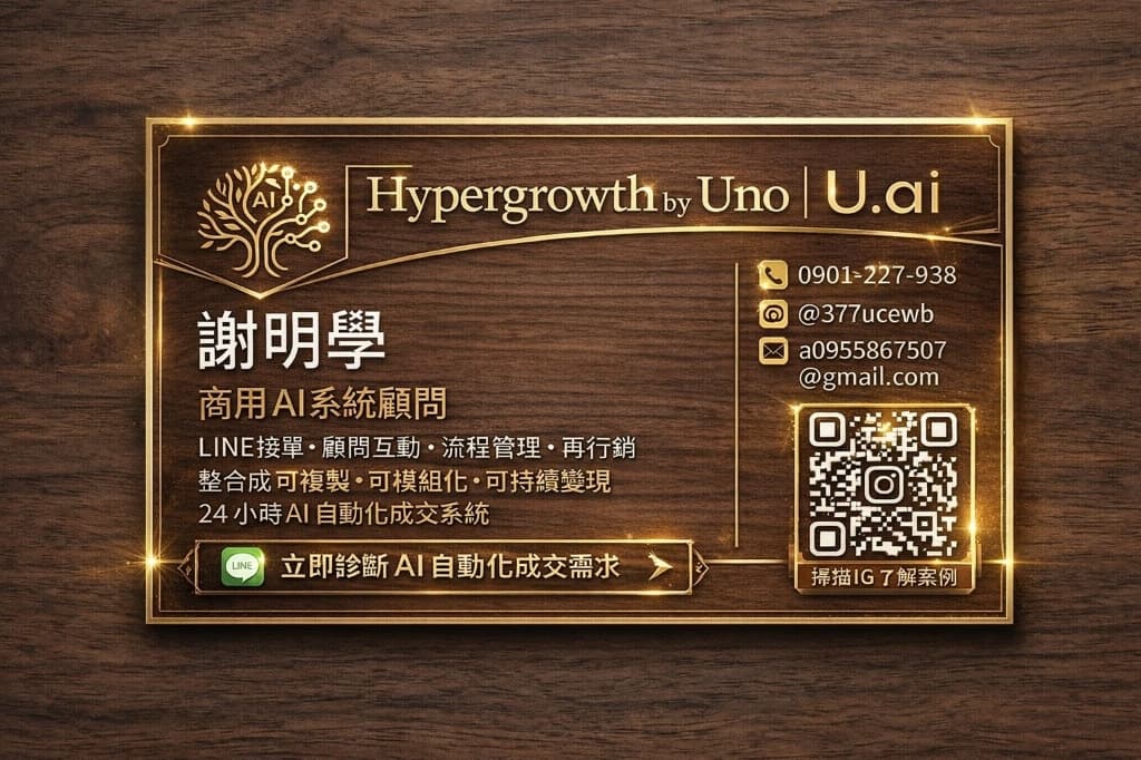 謝明學 Uno 商業名片